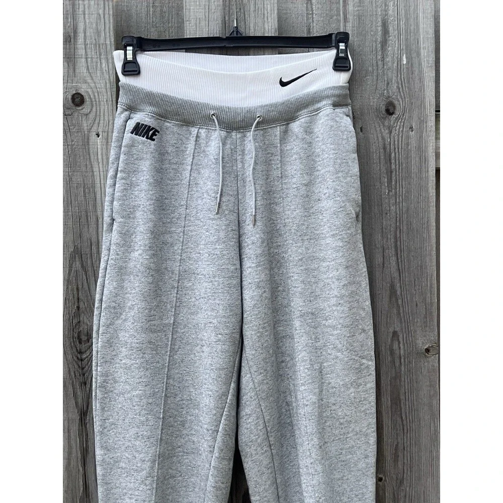 Nike Women's Sportswear Icon Clash Easy Fleece Jogger Pants Womens Small Gray